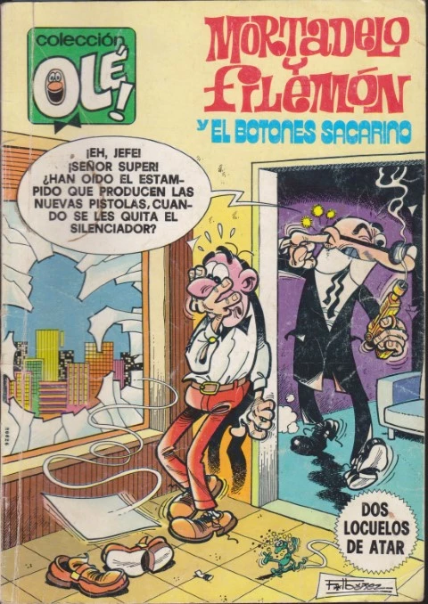 MORTADELO Y FILEMÓN Y EL BOTONES SACARINO. DOS LOCUELOS DE ATAR. Nº188