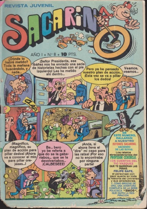 SACARINO. REVISTA JUVENIL. AÑO I. Nº8